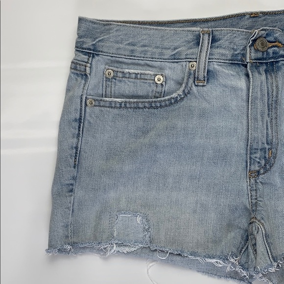 Gap 1969 Cutoff Slim Shorts Size 26 Blue - Picture 2 of 7